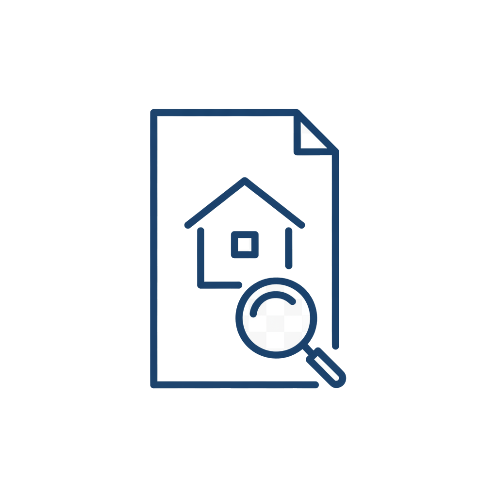 Property title search icon